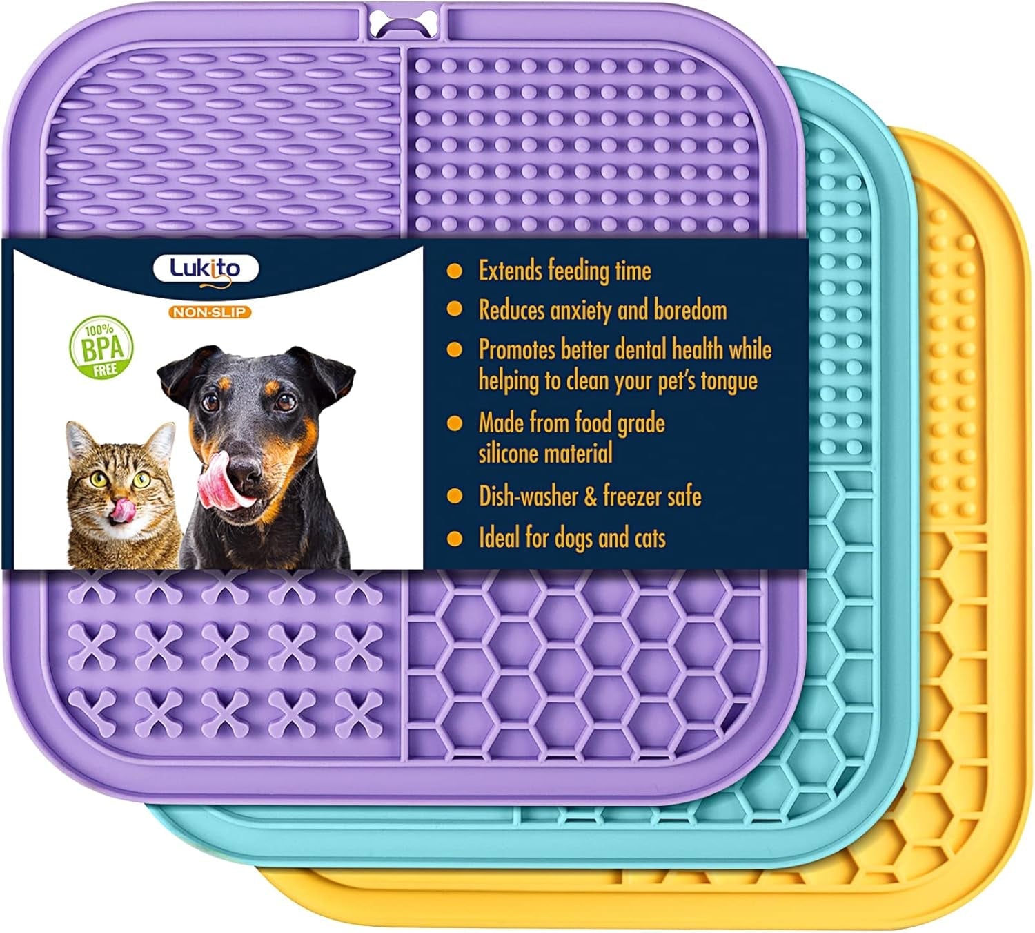 lukito-lick-mat-for-dogs-cats-2-pack-with-suction-cups-dog-lick-mat-for-anxiety-relief-dog-toys-to-keep-them-busy-peanut-butter-licking-pad-for-boredom-reducer-perfect-for-bathing-grooming