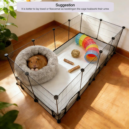 DZWLKJ Guinea Pig Cage Liner Tarp Bottom Waterproof and Washable.Available in 22 Sizes. Base Also for Rabbits, Bunny, Chinchesillas, Hedgehog, Ferrets and Other Small Animals(24X48 Inches)7