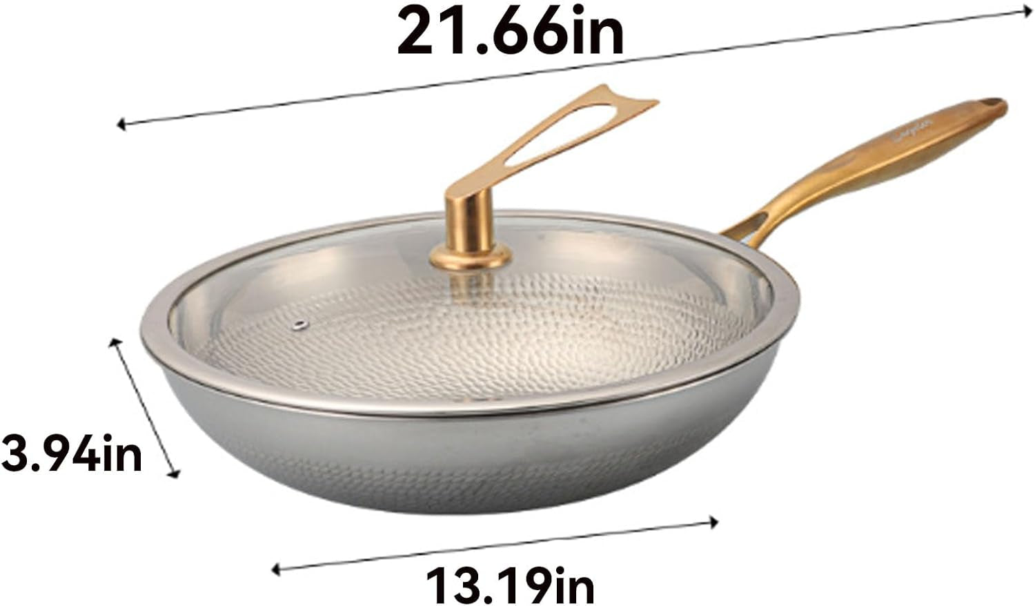 titanium-hammered-wok-pure-with-lid-no-coating-non-stick-titanium-cookware-frying-pans-ultra-durable-scratch-resistant-even-heating-frying-pans-with-all-cooktops-13-39in