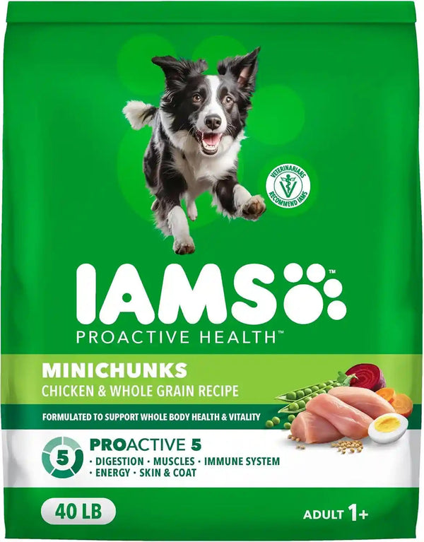 IAMS Proactive Health Adult Minichunks Dry Dog Food, Chicken, 30 Lb | Real Chicken #1 Ingredient, No Fillers, Natural Fiber & Prebiotics, Omega-6 Fatty Acids, Antioxidants for Immune Support14
