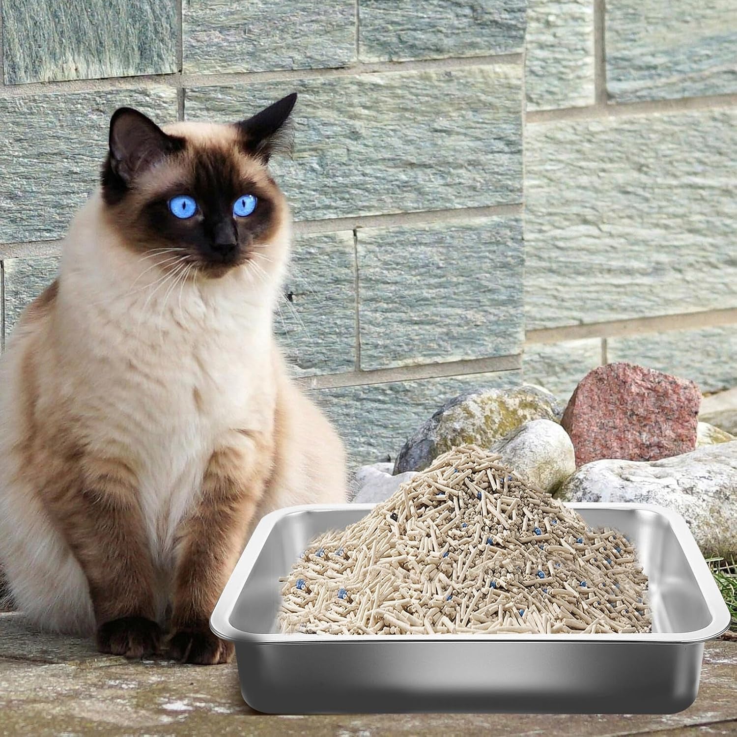 stainless-steel-cat-litter-tray-open-metal-pan-kitten-toilet-with-stable-bottom-for-easy-pet-housebreaking