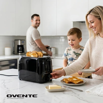 Electric 2 Slice Toaster Machine 6-Shade Setting, Black TP2210B | Compact Design and Removable Crumb Tray, 700W Power Perfect for Toasting Bread, Thin Bagels and Waffles10
