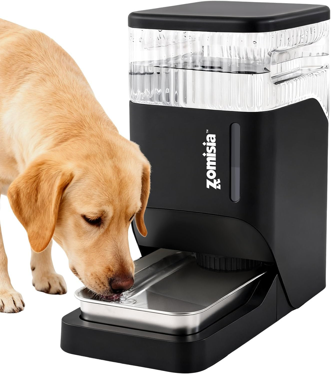 zomisia-automatic-dog-water-dispenser-8l-with-stainless-steel-bowl-gravity-large-capacity-water-bowl-for-dogs-2-gallon-pet-waterer-100-bpa-free-black