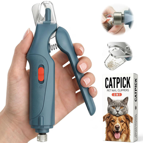 CATPICK 2-In-1 Cat Nail Clippers & Dog Nail Clippers Trimmers for Large Medium Small Dogs Cats Claw Trimmer Quick Sensor and Safety Guard USB Rechargeable with 2 LED Lights Dogs Nail Trimmer15