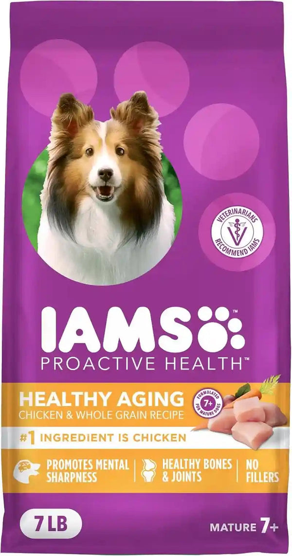 IAMS Proactive Health Healthy Aging Dry Dog Food, Chicken, 29.1 Lb | Veterinarian-Recommended, DHA Gold for Mental & Visual Sharpness, Vitamin E & Beta Carotene, Real Chicken #1 Ingredient12