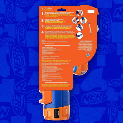 Nerf Dog Tennis Ball Blaster Dog Toy Blue/Orange, 16 Inch Compact Blaster with 1 Ball11