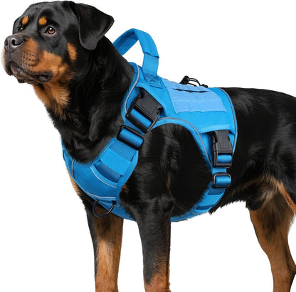 WINGOIN Tactical Dog Harness for Large Dogs, Heavy Duty No Pull Dog Harness with Handle, Adjustable Reflective Military K9 German Shepherd Big Size Dog Vest for Walking, Training, Hunting, Green (L) | with Handle,Adjustable Reflective,Green Military K9 Style,Big Size Dog Vest,For German Shepherd,For Walking Training Hunting31