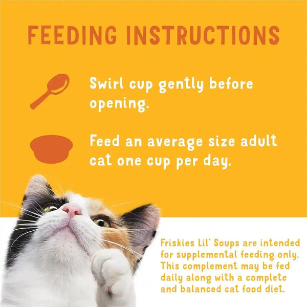Friskies Purina Grain Free Wet Cat Food Lickable Cat Treats Variety Pack, Lil' Soups with Salmon, Tuna or Shrimp - (Pack of 30) 1.2 Oz. Cups6