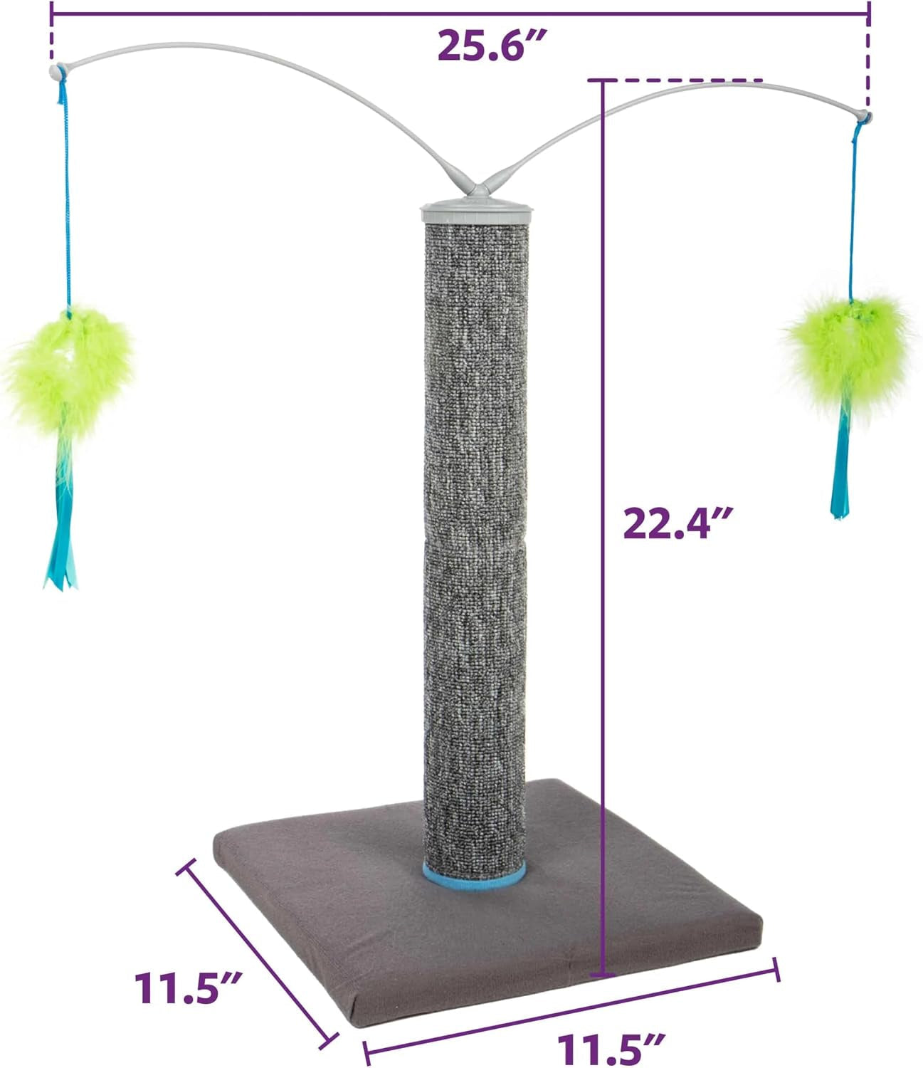 scratch-n-spin-cat-toy-carpet-scratching-post-interactive-spinning-wand-multicolored