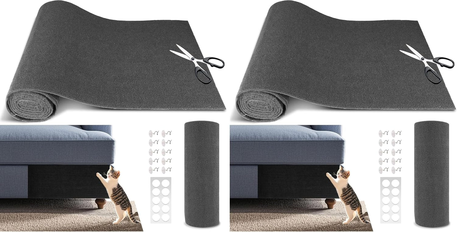 cat-scratch-furniture-protector-39-4x15-8-self-adhesive-cat-scratch-mat-pad-cut-to-fit-diy-replacement-carpet-for-tree-wall-bed-door-couch-protector-black