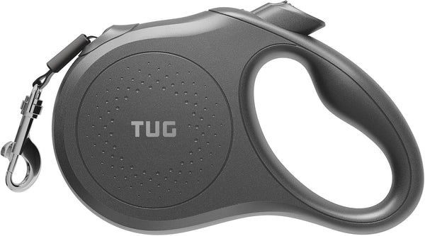 TUG Quest Retractable Dog Leash | 360° Tangle-Free Retraction | 16 Ft Strong Nylon Tape (Small, Cream)9