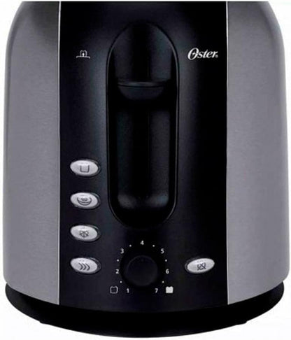 Oster 2-Slice Toaster with Extra Wide Slots, Bagel Toaster for All Bread Types, Brushed Stainless Steel4
