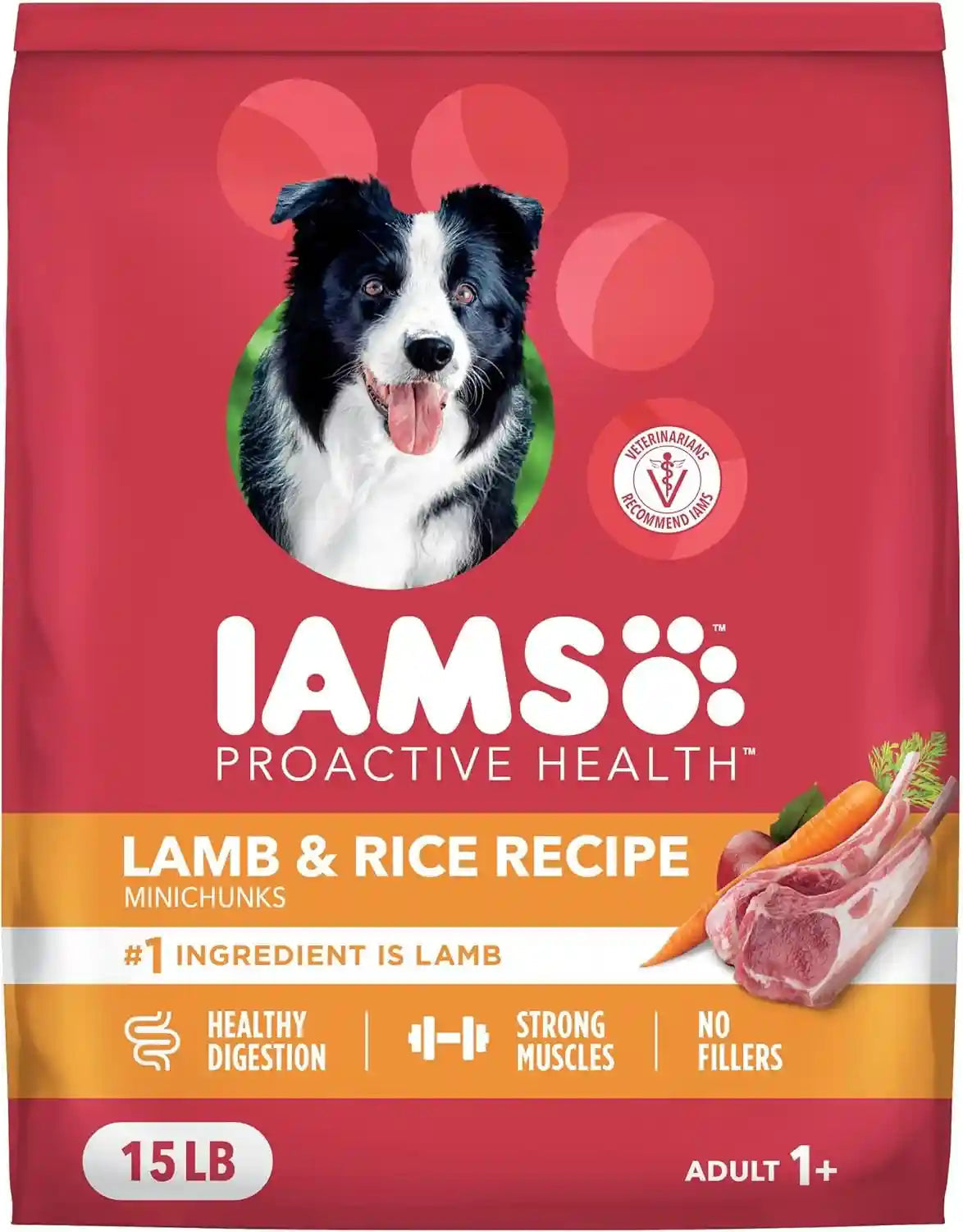 iams-proactive-health-minichunks-dry-dog-food-lamb-rice-15-lb-real-lamb-1-ingredient-omega-6-fatty-acids-for-skin-coat-natural-fiber-prebiotics-no-fillers-or-artificial-flavors