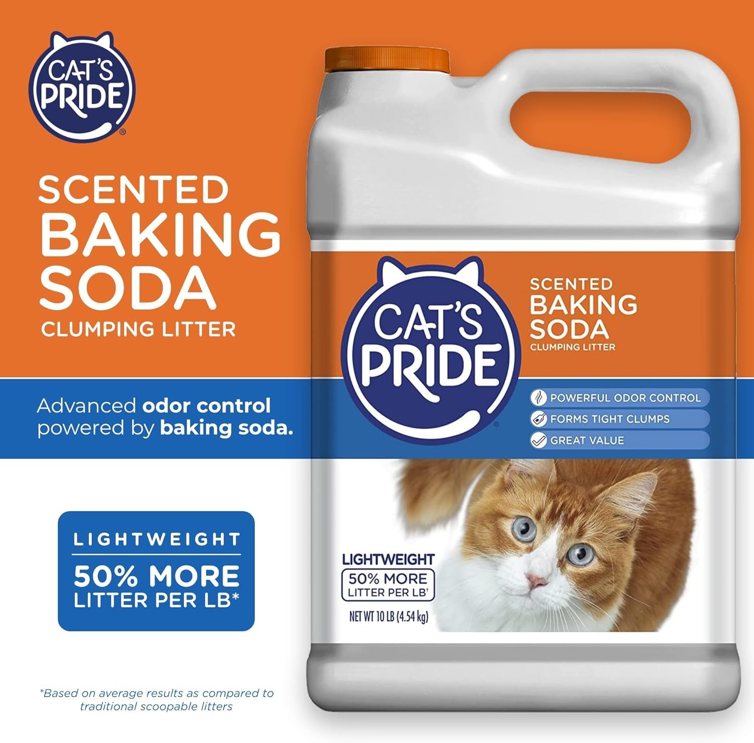 cats-pride-lightweight-clumping-litter-baking-soda-powerful-odor-control-scented-10-pounds
