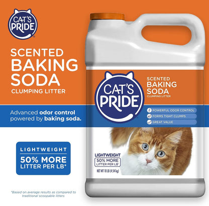 Cat'S Pride Lightweight Clumping Litter: Baking Soda - Powerful Odor Control - Scented, 10 Pounds2