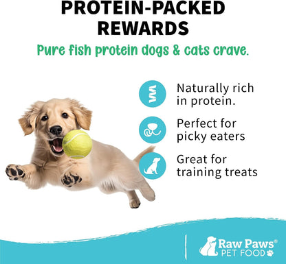 Raw Paws Freeze Dried Minnows for Cats & Dogs, 2-Oz - Made in USA | Single Ingredient Fish Treats for Dogs - Freeze Dried Fish for Cats - Minnow Dog Treats - No Fillers Additives4