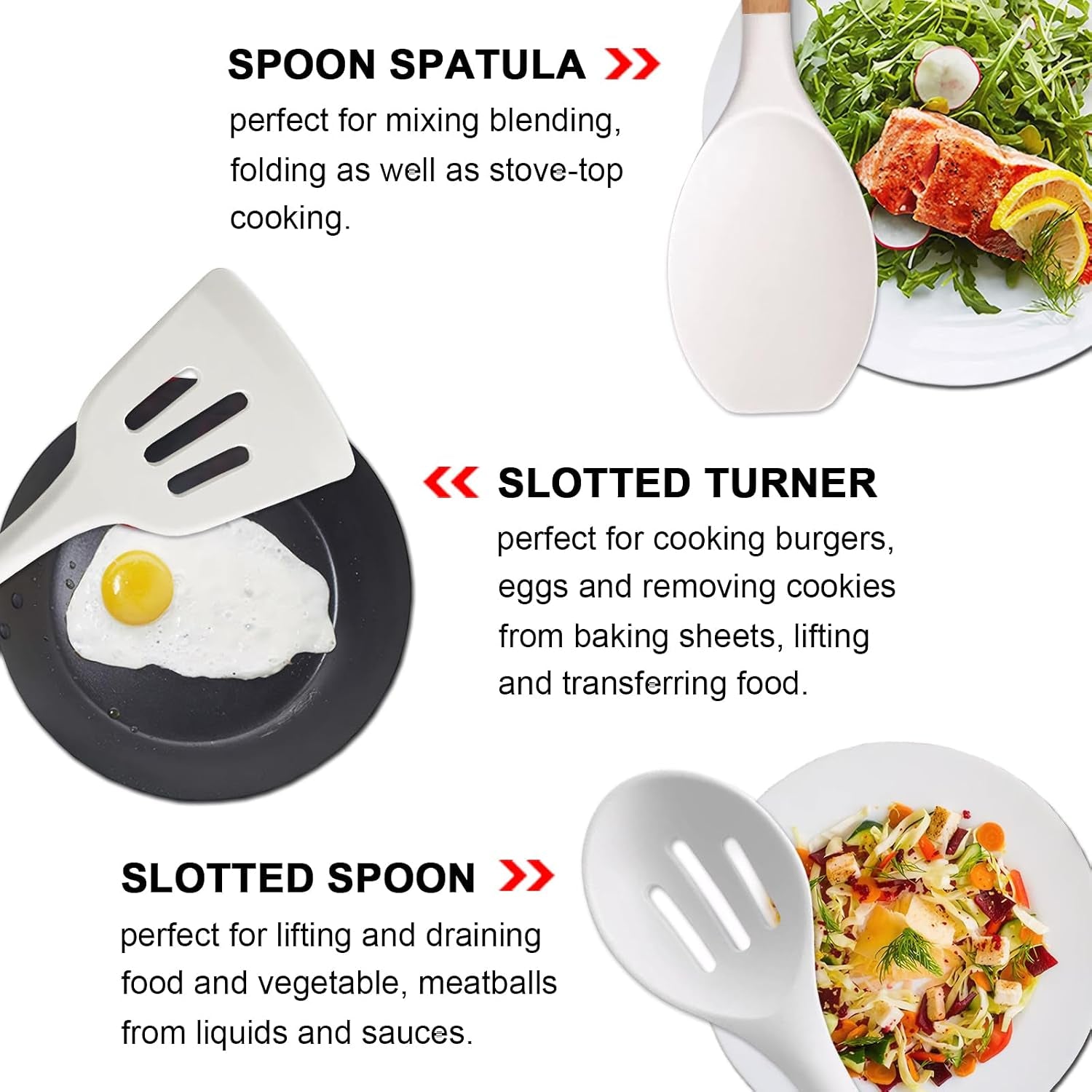 kitchen-cooking-utensils-set-6pcs-non-stick-silicone-kitchen-utensils-spatula-spoon-turner-ladle-pasta-server-heat-resistant-wooden-handle-silicone-cooking-gadgets-sets-for-cookware-baking