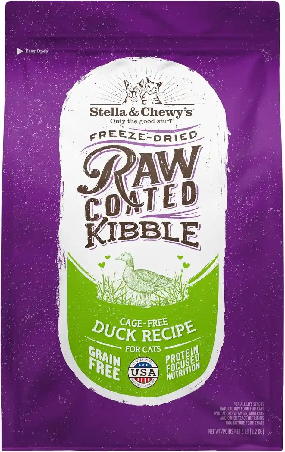 stella-chewys-raw-coated-cat-food-high-protein-grain-free-kibble-with-cage-free-chicken-premium-digestive-support-with-probiotics-natural-small-kibble-perfect-for-picky-eaters-2-5lb-bag