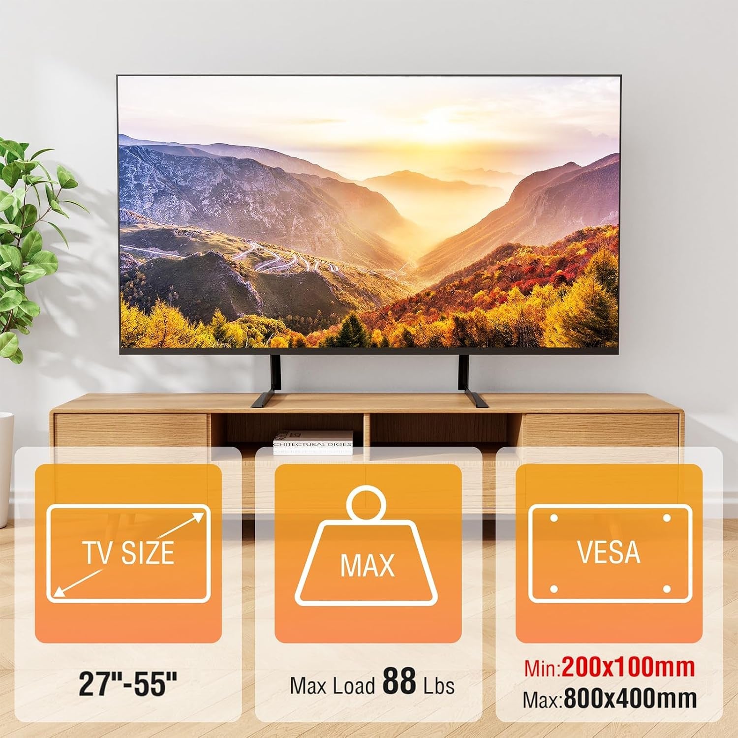 universal-table-top-tv-stand-for-most-27-55-inch-flat-curved-tvs-tv-base-height-adjustable-legs-stand-replacement-tv-feet-holds-up-to-88lbs-max-vesa-800x400mm