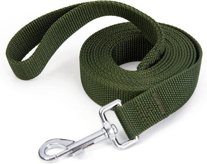 Strong Durable Nylon 10Ft Long Dog Training Leash, Traction Rope, 1 Inch Wide, for Small and Medium Dog (Black, 10 Feet)29