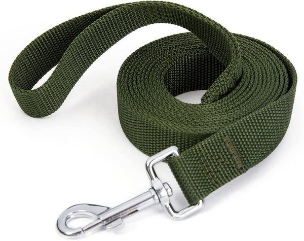 Strong Durable Nylon 10Ft Long Dog Training Leash, Traction Rope, 1 Inch Wide, for Small and Medium Dog (Black, 10 Feet)29