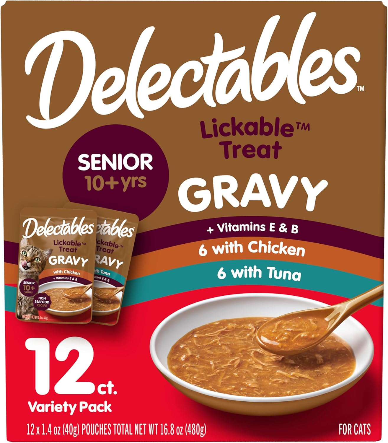 delectables-lickable-treat-gravy-wet-cat-treat-variety-pack-food-topper-hydrating-grain-free-no-fillers-by-products-added-preservatives-1-4oz-pouch-12ct