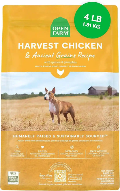 Open Farm Ancient Grains Dry Dog Food, Wild Caught Salmon Kibble, 22Lb Bag | All Life Stages, All Breed Sizes, Protein-Rich & Nutrient Dense, 100% Traceable Ingredients, Non-Gmo Fruits & Veggies.23