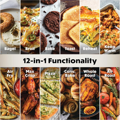 Ninja Double Oven Pro Smart XL, 30.2 Qt, 12-In-1, Stainless Steel, DCT801 | Dualzone, Smart Finish, Fits 4.5 Lb Chicken, Air Fry, Bake, Broil, Roast, Toast, Pizza5