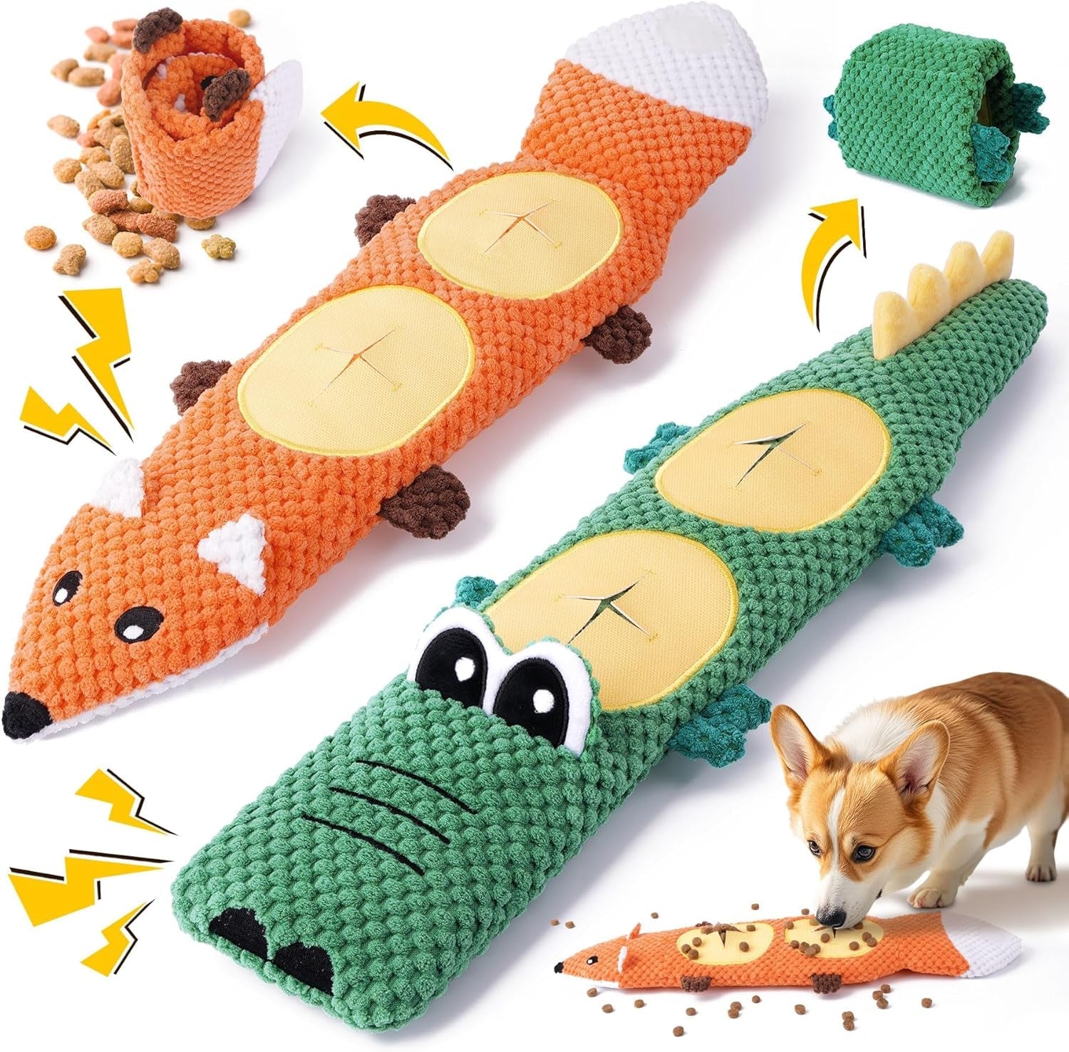 xiugoal-dog-toys-for-aggressive-chewers-2-pack-no-stuffing-dog-toys-for-boredom-and-teething-squeaky-chew-toy-for-small-medium-breed-to-keep-them-busy