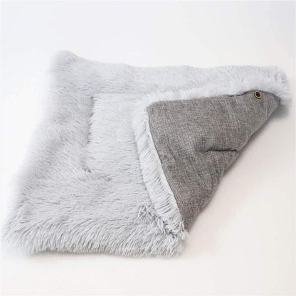 Gray Cat Litter Pet Mat Kennel Cat Pad Dual South Korea Velvet Long-Haired Cat Litter Mattress Pet Pad Nest Fall and Winter 61Cm X 51 Cm7