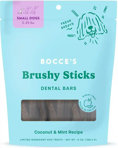 Bocce'S Bakery Brushy Sticks Dog Dental Treats, Medium Breeds (13 Oz) | Wheat-Free Dental Bars to Support Oral Health & Fresh Breath - Made with Real, Limited Ingredients in the USA12