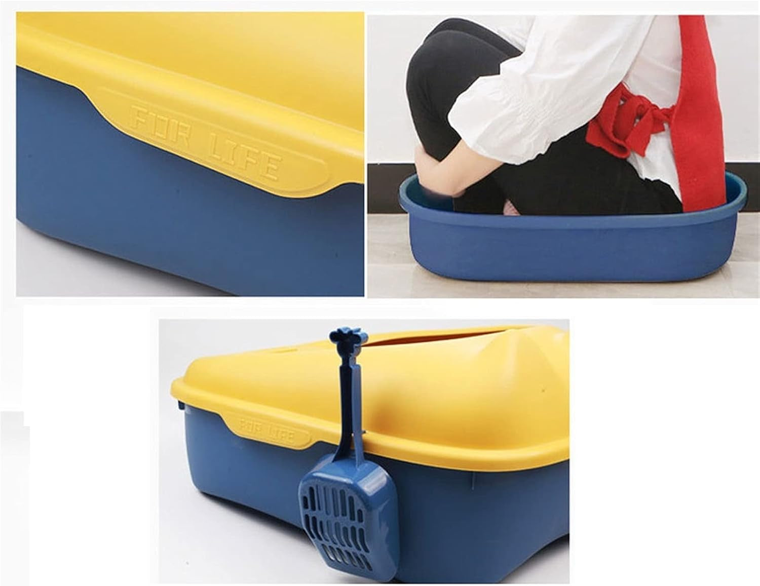 dog-potty-training-toilet-oversized-cat-litter-tray-detachable-frame-with-shovel-no-overflow-box-with-bright-plastic-surface-treatment-no-sprinkler-toileta