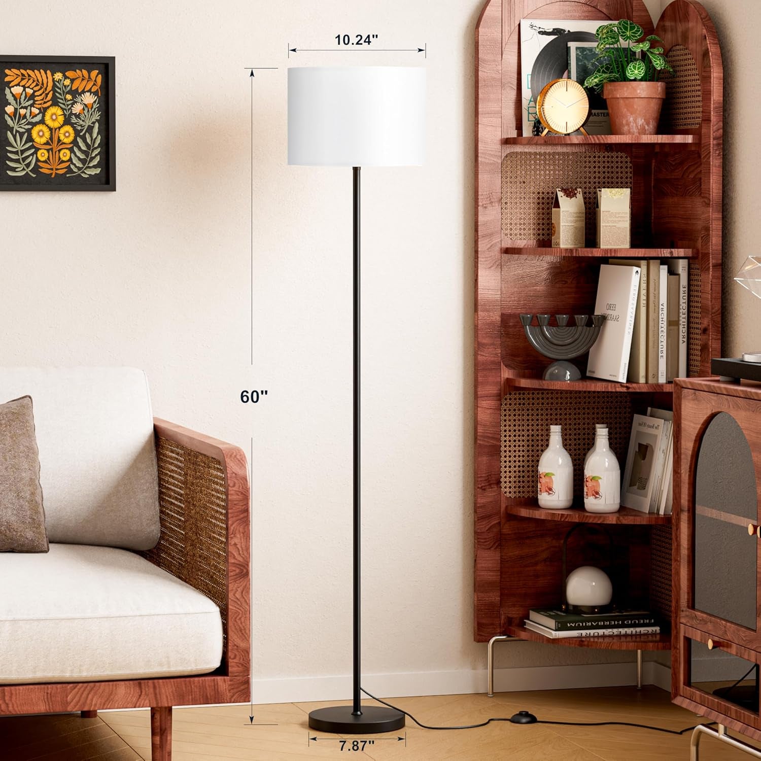 modern-floor-lamp-simple-design-with-white-shade-foot-pedal-switch-60-black-floor-lampwithout-bulb-tall-lamps-for-living-room-bedroom-office-dining-room-kitchen