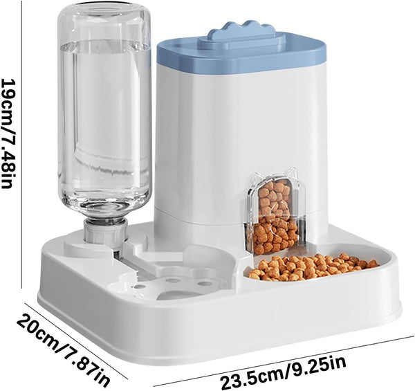 Cat Food Dispenser Dog Cat Feeder Automatic Integrated Food Basin 1-10L Large Capacity Feeding & Watering Supplies Automatic Pet Feeder for Small Medium Dogs Puppy Kitten Cats Food Bowl2