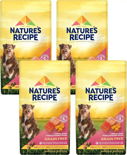 Nature'S Recipe Grain Free Easy to Digest Salmon, Sweet Potato and Pumpkin Recipe Dry Dog Food, 4-Pound | Fiber from Sweet Potatoes & Pumpkin Helps Support Digestion and Immune System Health14