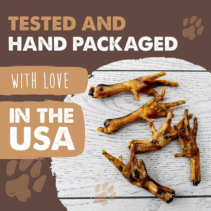 Mighty Paw Naturals Chicken Feet Dog Treats, Single Ingredient, 30 Pack | High Protein, Glucosamine & Chondroitin, Supports Joint Health, for Puppies, Slow-Dried, Grain-Free, Low Odor9