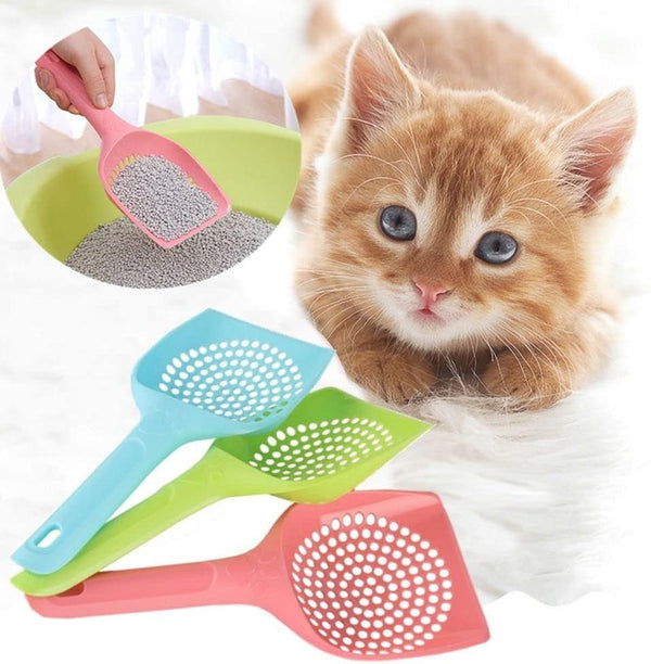 Pink Plastic Cat Litter Scoop Pet Care Sand Waste Scooper Shovel Hollow Cleaning Tool Pet Supplies Easy to Clean Cat Litter Scoops Litter and Housebreaking Pet Supplies4