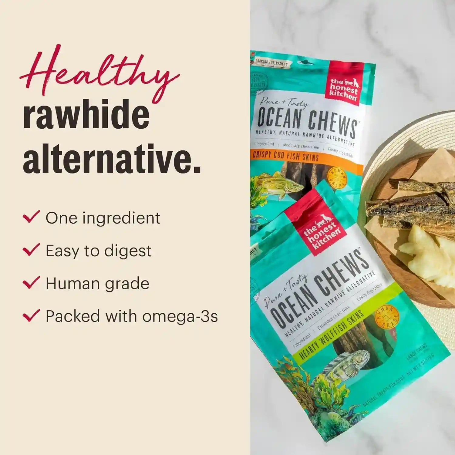 the-honest-kitchen-ocean-chews-crispy-cod-fish-skins-dog-treats-human-grade-single-ingredient-dehydrated-fish-dog-chews-for-large-dogs-high-protein-rawhide-alternative-for-skin-coat-5-5-oz