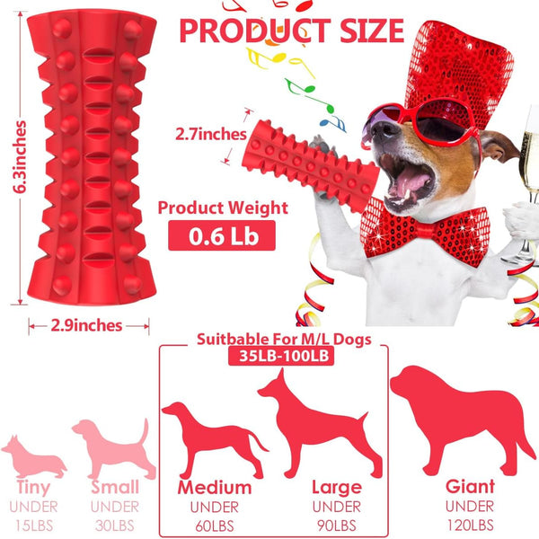 Indestructible Squeaky Dog Toy – Tough Rubber Chew Toy for Aggressive Large Dogs, Durable and Safe for Interactive Play3