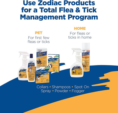 Zodiac Flea & Tick Powder for Dogs, Puppies, Cats & Kittens Beige Small | Flea Powder for Dogs and Cats 12 Weeks or Older; Apply Weekly for Continued Flea Killer and Tick Control3