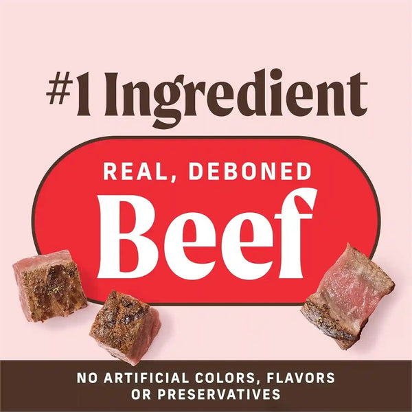 Merrick Power Bites Natural Soft and Chewy Real Meat Dog Treats, Grain Free Snack with Real Beef Recipe - 6 Oz. Bag3