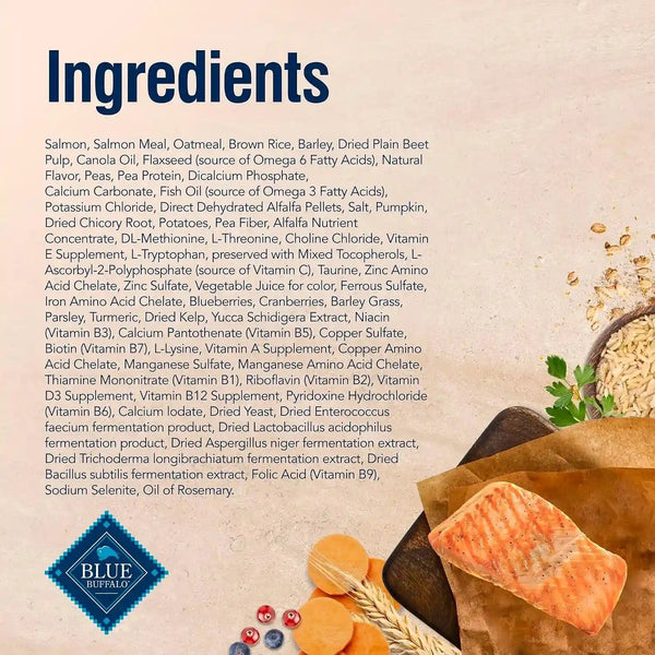 Blue Buffalo True Solutions Skin & Coat Care Natural Dry Dog Food for Adult Dogs, Salmon, 11-Lb. Bag5