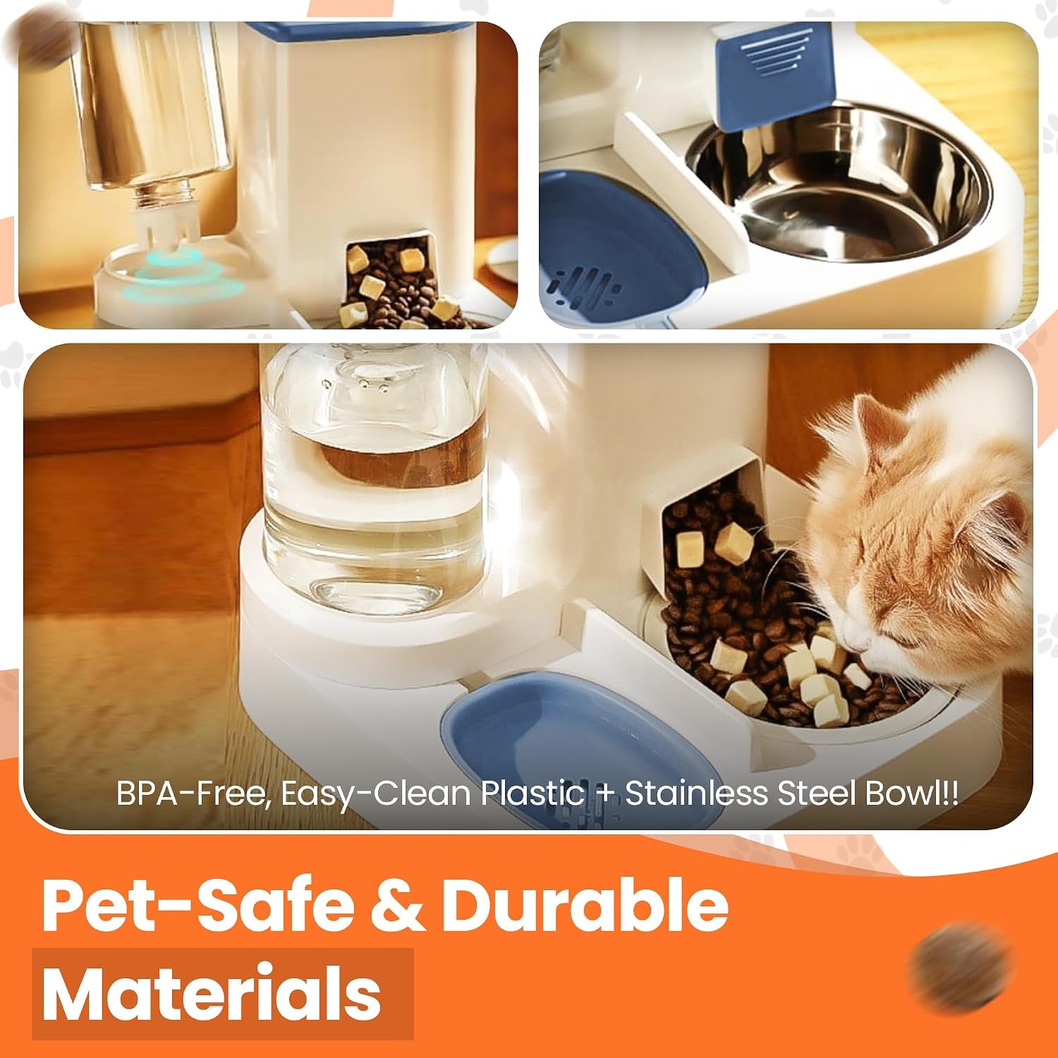 automatic-cat-feeder-water-dispenser-gravity-cat-feeding-station-with-stainless-steel-bowl-2-2l-food-1l-water-capacity-automatic-pet-feeder-for-cats-small-dogs-blue