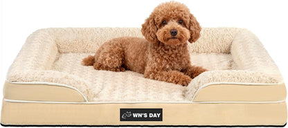 Orthopedic Dog Bed for Large Medium Sized, Washable Memory Foam Large Dog Bed, Medium Pet Sofa with Removable Cover, Washable Waterproof Pet Couch Beds(Grey, L)21