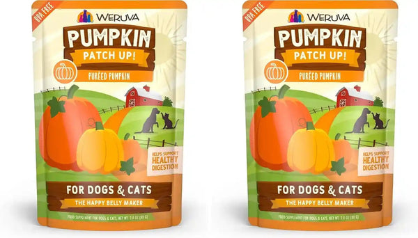 Weruva Pumpkin Patch Up!, Pumpkin Puree Pet Food Supplement for Dogs & Cats, 2.80Oz Pouch (Pack of 12)11