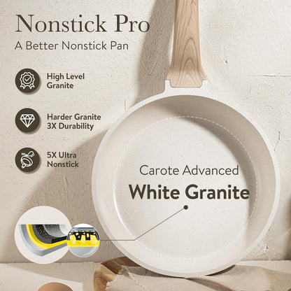 Pots and Pans Set, Nonstick Cookware Sets, 14Pcs | Induction Cooking, Ultra Durable, Easy to Clean, Even Heating, All-Stovetop Compatible, Pfoa-Free Kitchen Set8