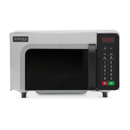 RMS10TSA 1000 Watt Heavy-Duty Countertop Commercial Microwave Oven with Push Button Controls for Restaurant Buffet Catering | 0.8 Cu. Ft, 20"W X 16-1/2"D X 12-1/4"H, Stainless Steel, 120V, NSF1