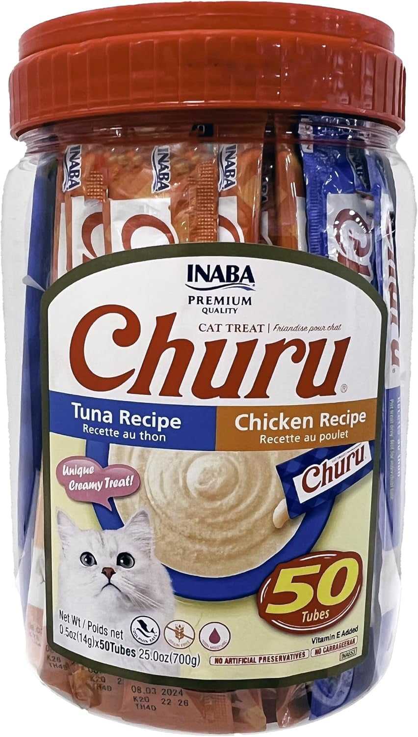inaba-churu-lickable-grain-free-puree-cat-treats-25-tuna-25-chicken-grain-free-lickable-squeezable-creamy-puree-treat-topper