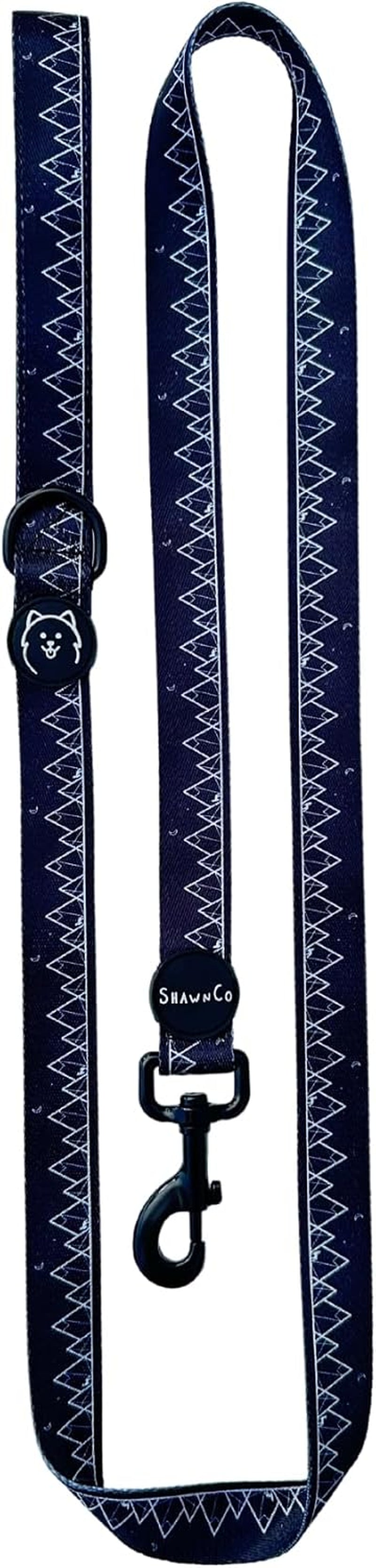 shawnco-dream-walk-dog-leash-premium-nylon-pet-leash-with-soft-neoprene-handle-for-small-medium-and-large-dogs-icy-lilac-m-l-6ft-w-2-handles