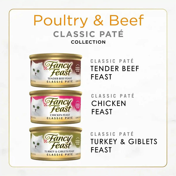 Purina Fancy Feast Classic Pate Wet Cat Food, 3 Oz Cans, 30-Pack2